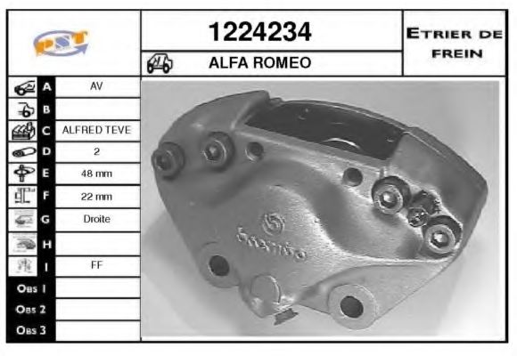 SNRA 1224234 Brake Caliper
